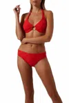 Melissa Odabash Brussels Bikini Bottom In Zig Zag Red