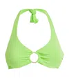 Melissa Odabash Brussels Halterneck Bikini Top In Green