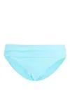 Melissa Odabash Brussels Turn-waistband Bikini Bottom In Blue