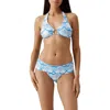 Melissa Odabash Brussels Printed Bikini Top In Blue