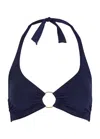 Melissa Odabash Brussels Halterneck Bikini Top In Navy
