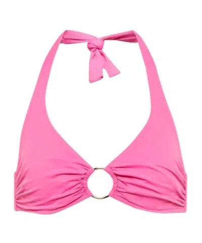 Melissa Odabash Brussels Halterneck Bikini Top In Pink