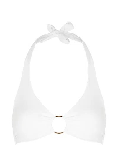 Melissa Odabash Brussels Halterneck Bikini Top In White