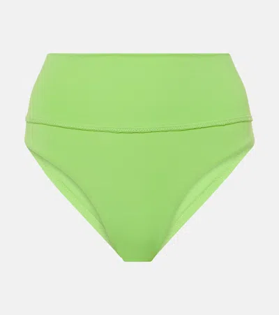 Melissa Odabash Brussels High-rise Bikini Bottoms In Lime