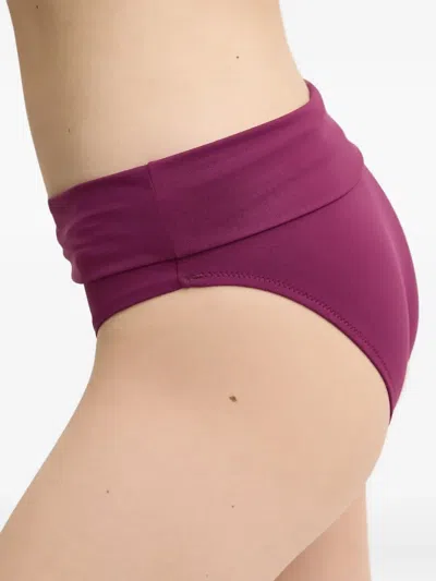 Melissa Odabash Brussels High-waisted Bikini Bottoms In Brown