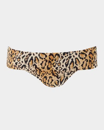 Melissa Odabash Brussels Leopard Bikini Bottoms In Brown