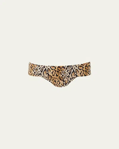 MELISSA ODABASH BRUSSELS LEOPARD BIKINI BOTTOMS