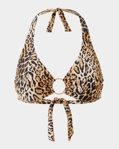 Melissa Odabash Brussels Leopard Bikini Top In Cheetah