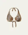 Melissa Odabash Brussels Leopard Bikini Top In Cheetah