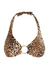 Melissa Odabash Brussels Leopard-print Bikini Top In Leopard