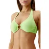 Melissa Odabash Brussels O-ring Bikini Top In Lime