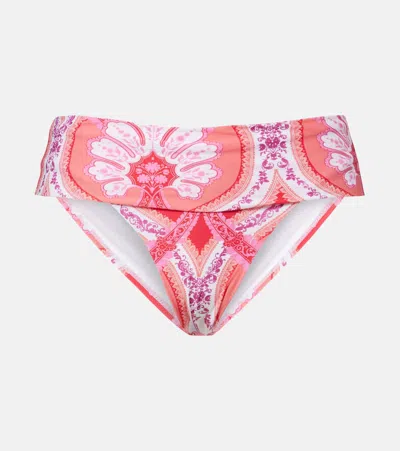 Melissa Odabash Brussels Printed Bikini Bottom In Pink