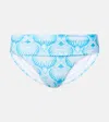 Melissa Odabash Brussels Printed Bikini Bottoms In Blue