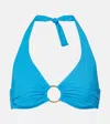 Melissa Odabash Brussels Ring-detail Bikini Top In Blue