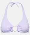 Melissa Odabash Brussels Ring-detail Bikini Top In Lilac