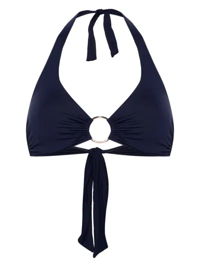 Melissa Odabash Brussels Ring-detailed Bikini Top In Blue