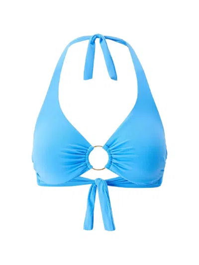 Melissa Odabash Brussels Ring Tie Bikini Top In Blue