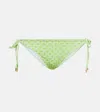 Melissa Odabash Canary Self-tie Bikini Bottoms In Links Lime