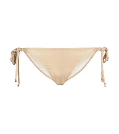 Melissa Odabash Cancun Bikini Bottoms In Gold