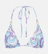 Melissa Odabash Cancun Bikini Top In Blue