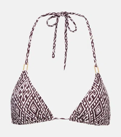 Melissa Odabash Cancun Bikini Top In Brown