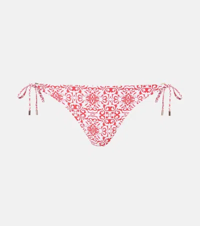 Melissa Odabash Cancun Low-rise Bikini Bottoms In Red