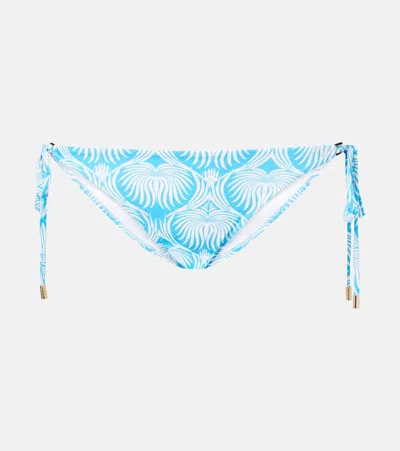 Melissa Odabash Cancun Printed Bikini Bottoms In White