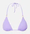 Melissa Odabash Cancun Ring-detail Bikini Top In Viola