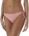 Melissa Odabash Cancun Tie Side Bikini Bottom In Orange