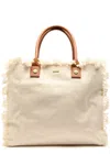 Melissa Odabash Cap Ferrat Canvas Tote In Beige