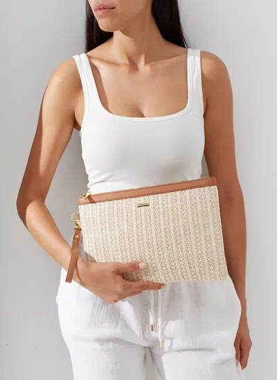 Melissa Odabash Capri Nude Clutch