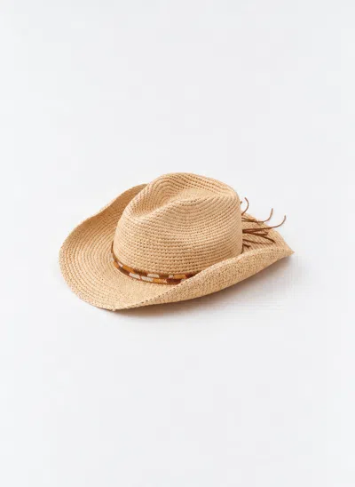 Melissa Odabash Cara Natural Hat In Neutral
