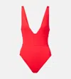 Melissa Odabash Lisbon Knotted One-piece Swimsiut In Red