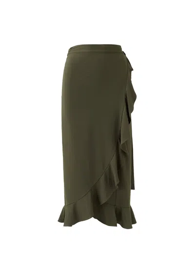 Melissa Odabash Cassidy Olive Skirt In Green