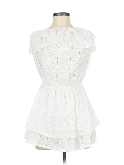 Pre-owned Melissa Odabash Casual Dress In White