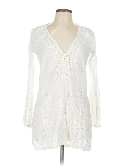 Pre-owned Melissa Odabash Casual Dress In White