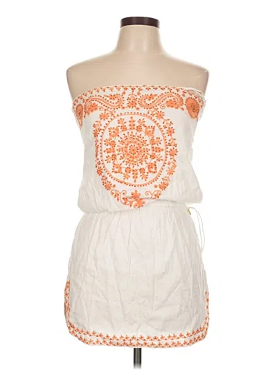 Pre-owned Melissa Odabash Casual Dress In White