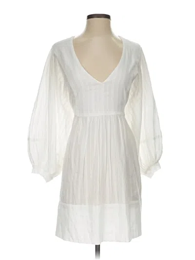 Pre-owned Melissa Odabash Casual Dress In White
