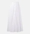 Melissa Odabash Cate Lace-trimmed Cotton Maxi Skirt