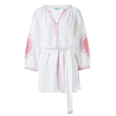 Melissa Odabash Cathy White/lilac Kaftan