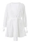 Melissa Odabash Cecily White Short Kaftan In White