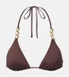 Melissa Odabash Chain-detail Bikini Top In Brown