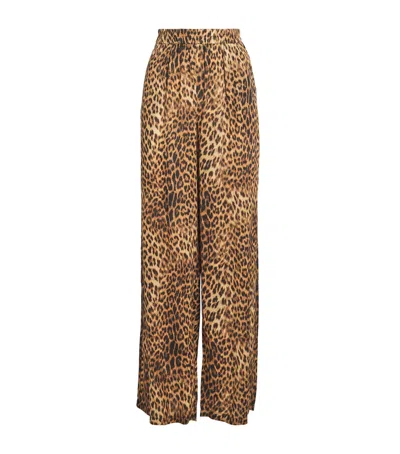 Melissa Odabash Cheetah Print Olivia Trousers In Brown