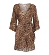 Melissa Odabash Cheetah Print Tegan Mini Dress In Animal Print