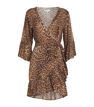 Melissa Odabash Cheetah Print Tegan Mini Dress In Animal Print