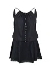 Melissa Odabash Chelsea Short Dress Black In Black
