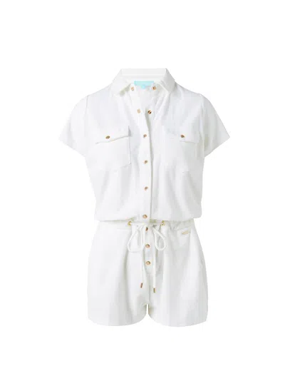 Melissa Odabash Cheryl White Romper