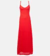 Melissa Odabash Ciara Knitted Maxi Dress In Red