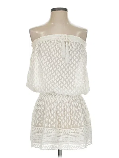 Pre-owned Melissa Odabash Cocktail Dress In White
