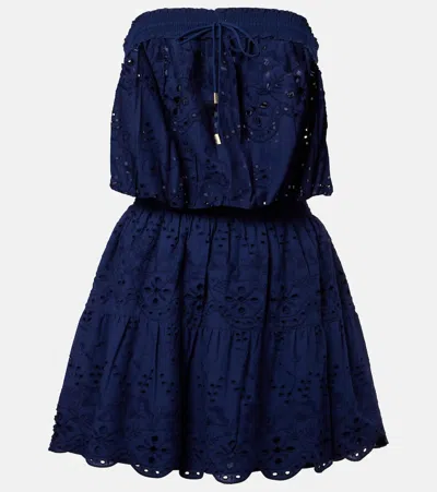 Melissa Odabash Colette Cotton Broderie Anglaise Minidress